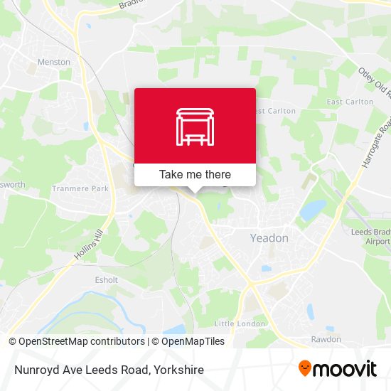 Nunroyd Ave Leeds Road map