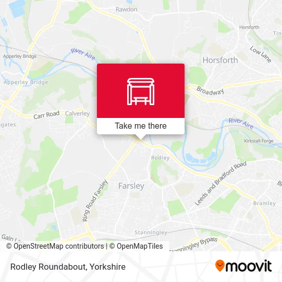 Rodley Roundabout map