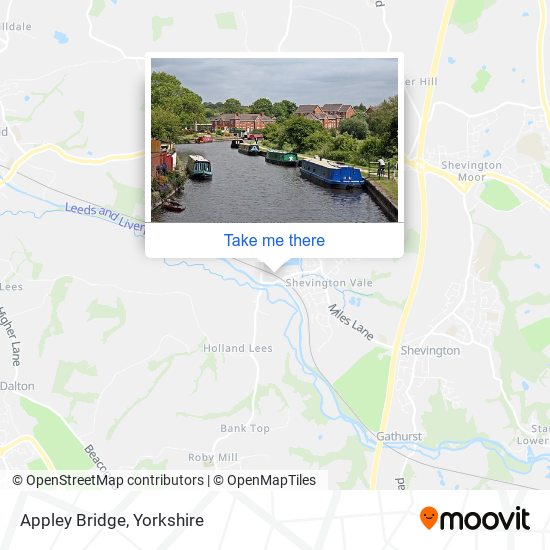 Appley Bridge map