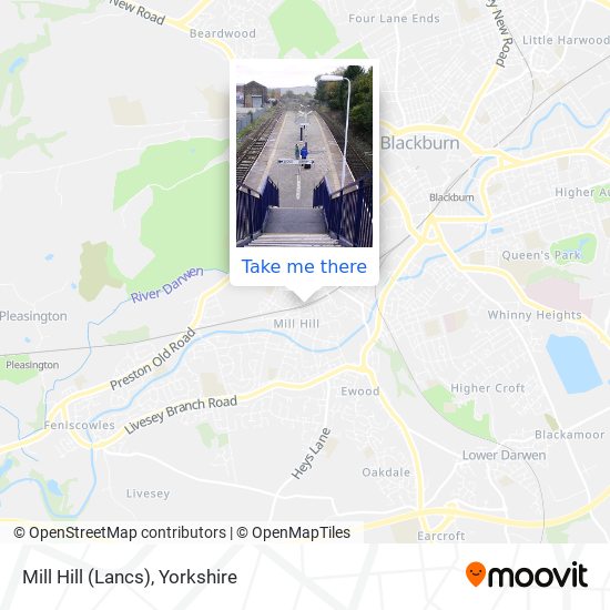 Mill Hill (Lancs) map