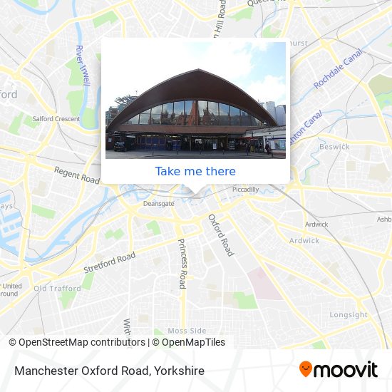 Manchester Oxford Road map