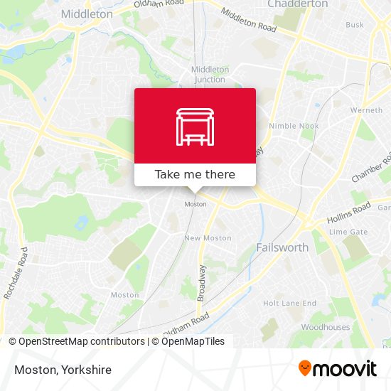 Moston map