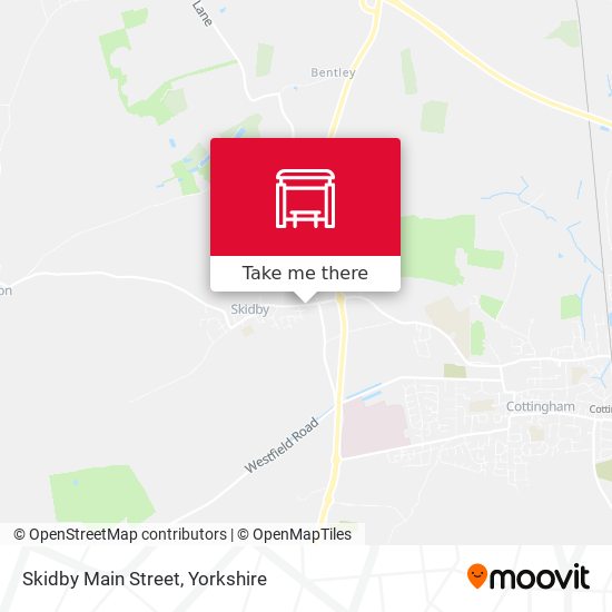Skidby Main Street map
