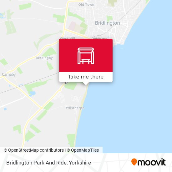 Bridlington Park And Ride map