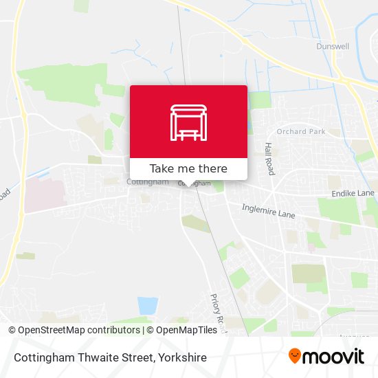 Cottingham Thwaite Street map