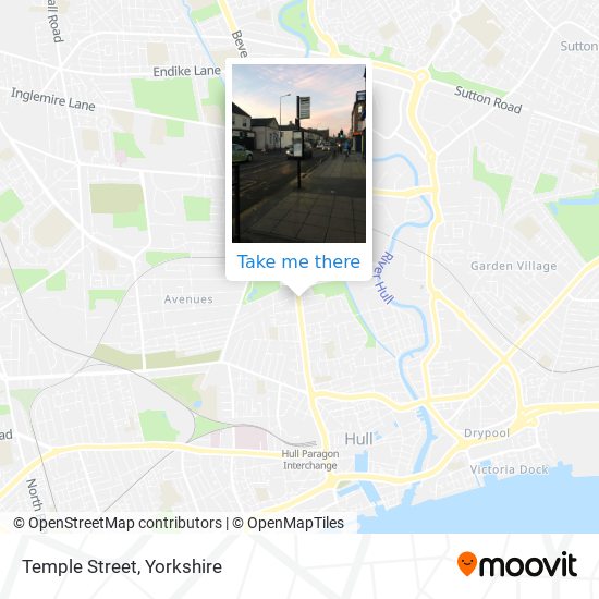 Temple Street map