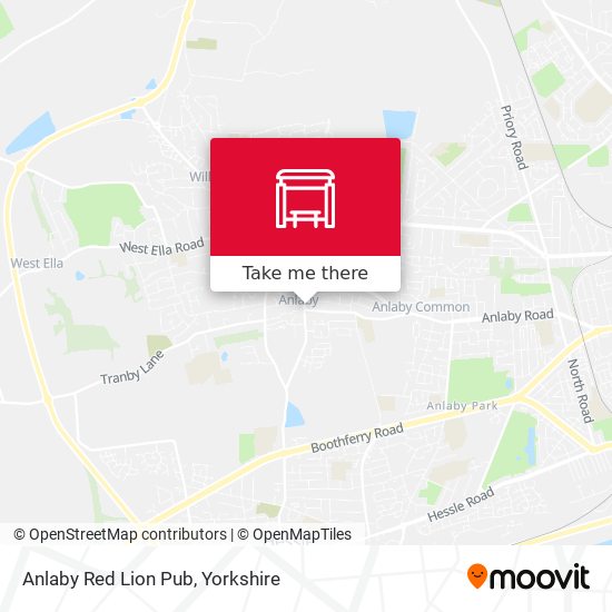 Anlaby Red Lion Pub map