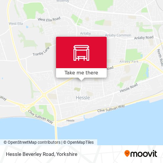 Hessle Beverley Road map