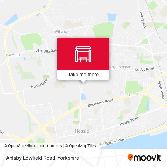 Anlaby Lowfield Road map