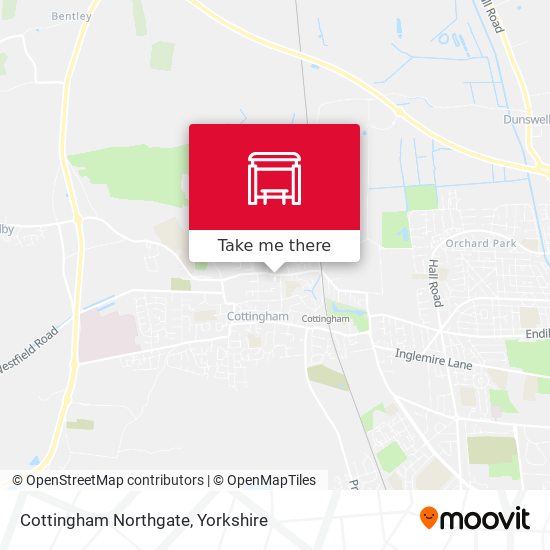 Cottingham Northgate map