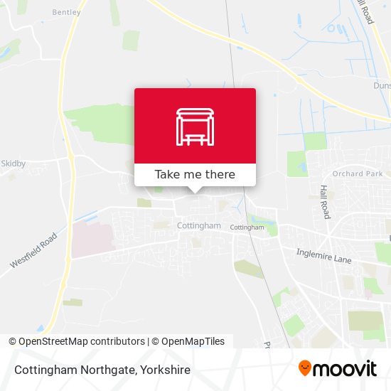Cottingham Northgate map