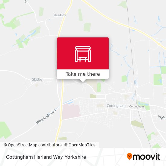 Cottingham Harland Way map