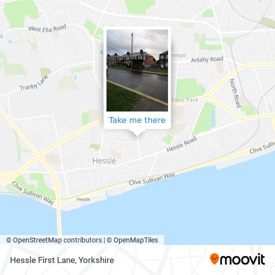 Hessle First Lane map