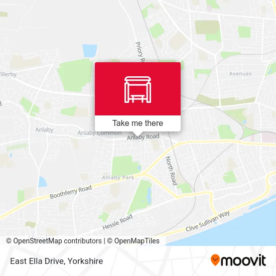 East Ella Drive map