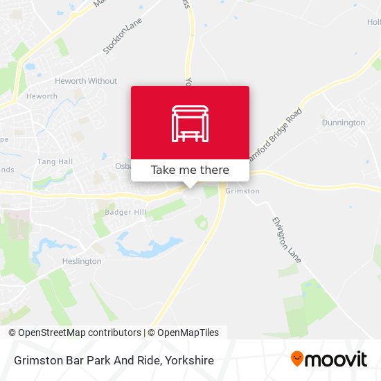 Grimston Bar Park And Ride map