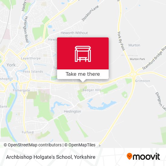 Archbishop Holgate's School map