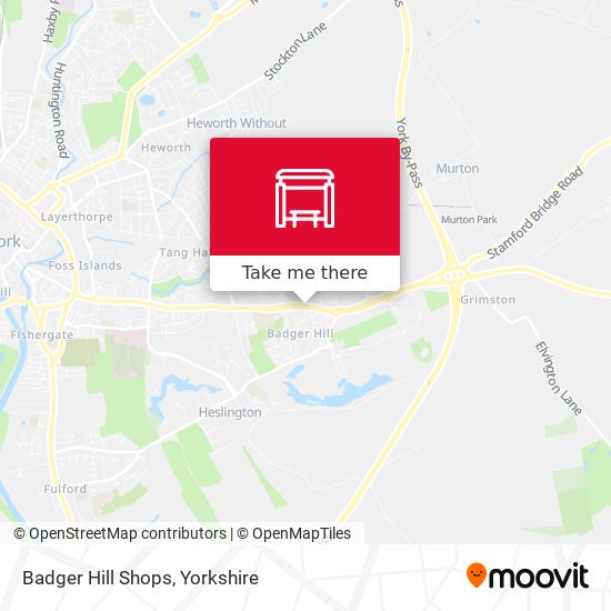 Badger Hill Shops map