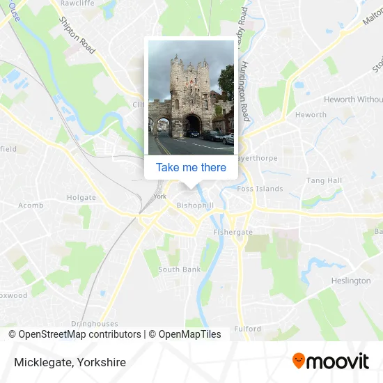 Micklegate map
