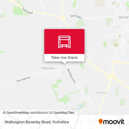 Walkington Beverley Road map