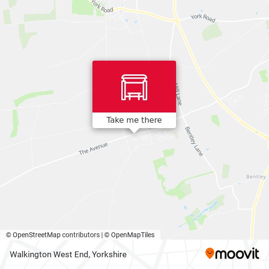 Walkington West End map