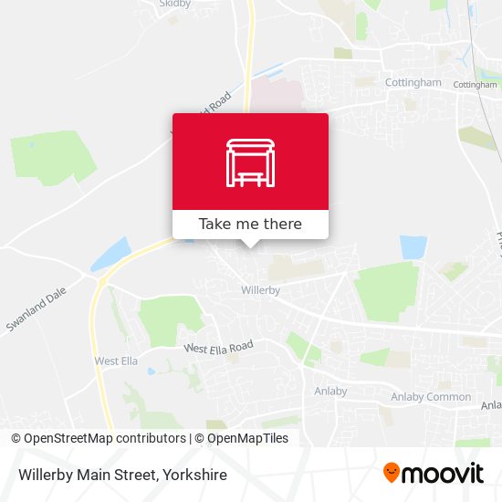 Willerby Main Street map