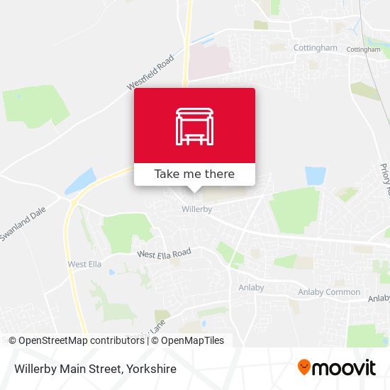 Willerby Main Street map