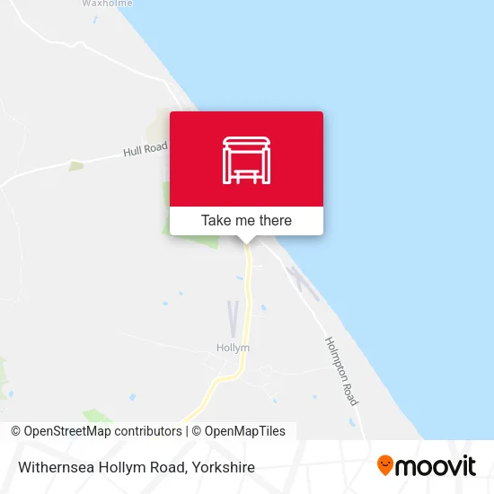Withernsea Hollym Road map