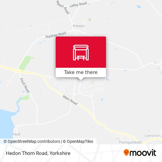 Hedon Thorn Road map
