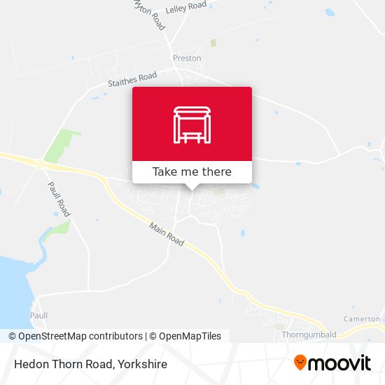 Hedon Thorn Road map