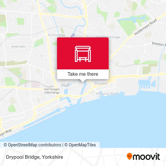 Drypool Bridge map