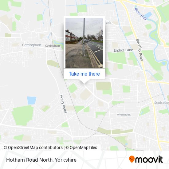 Hotham Road North map