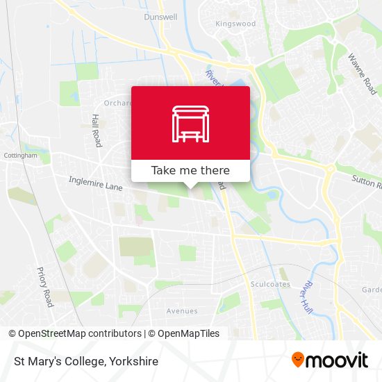 St Mary's College map