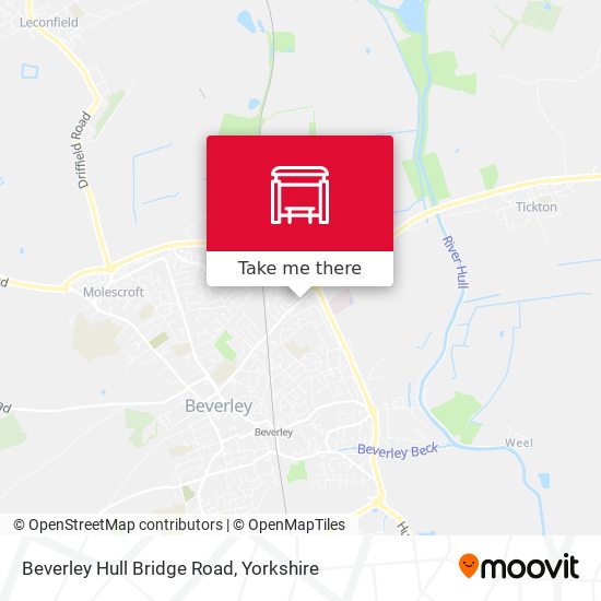 Beverley Hull Bridge Road map