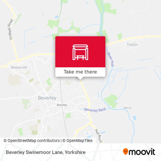 Beverley Swinemoor Lane map