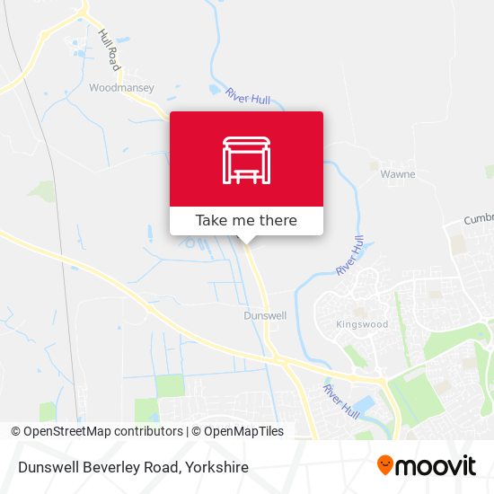 Dunswell Beverley Road map