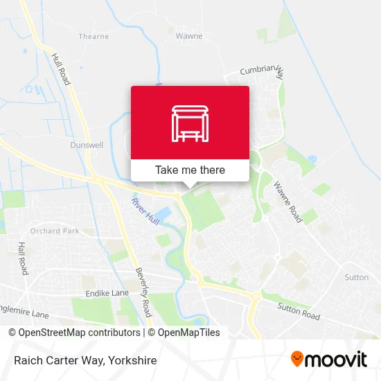 Raich Carter Way map
