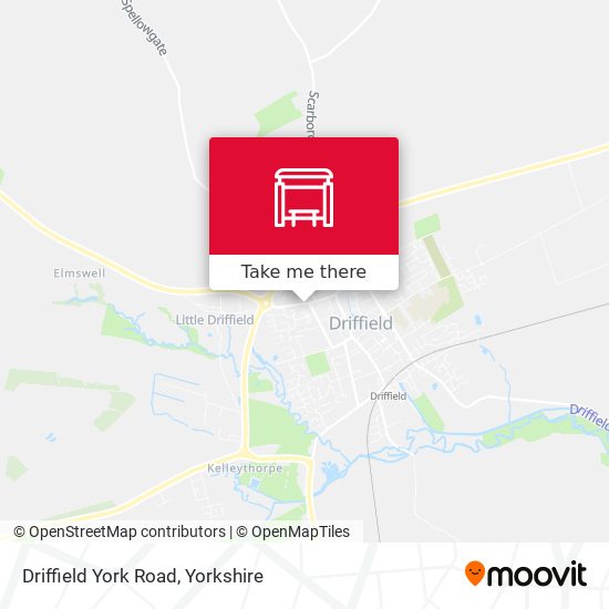 Driffield York Road map