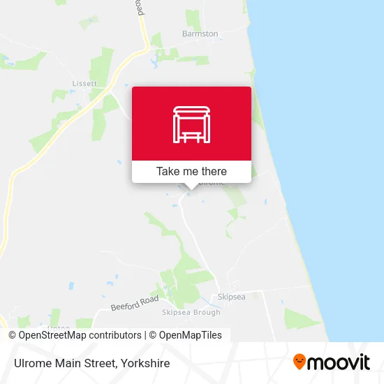 Ulrome Main Street map