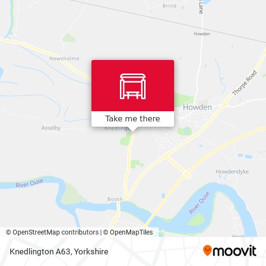 Knedlington A63 map