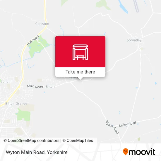 Wyton Main Road map