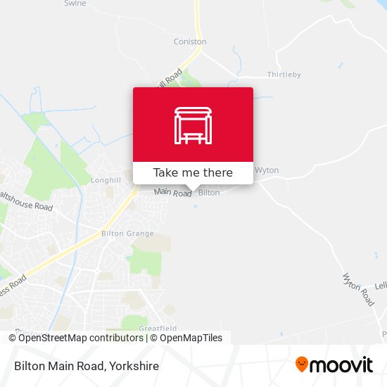 Bilton Main Road map