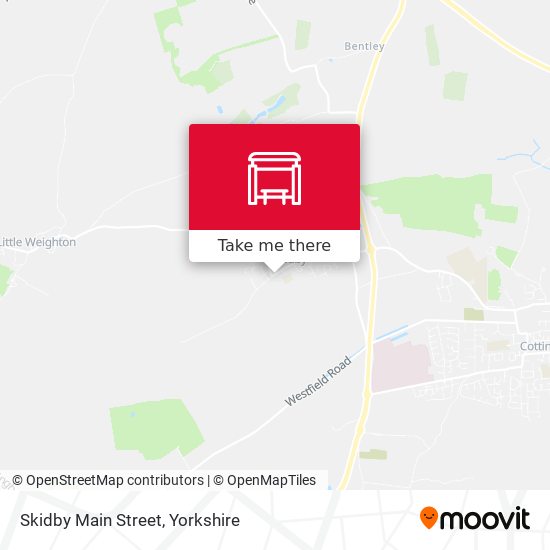 Skidby Main Street map
