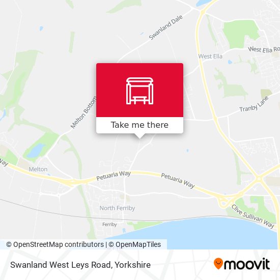 Swanland West Leys Road map