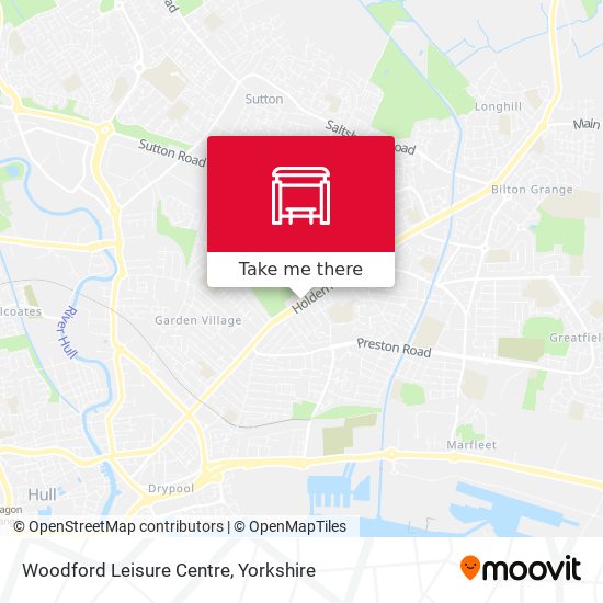 Woodford Leisure Centre map