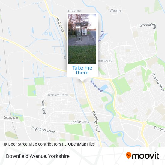 Downfield Avenue map