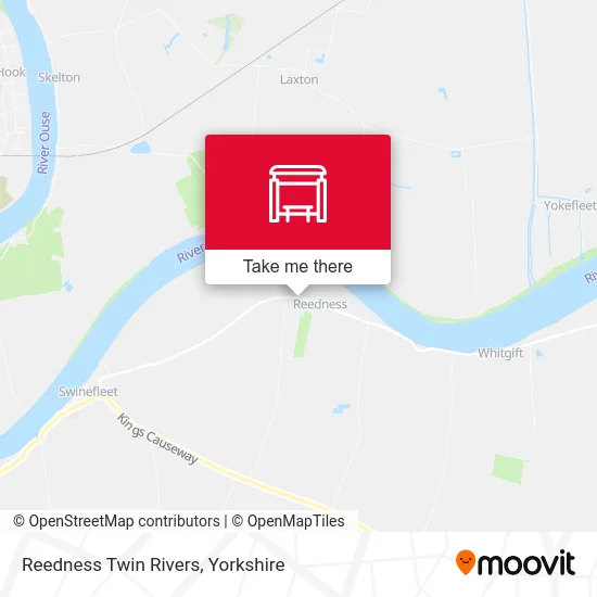 Reedness Twin Rivers map