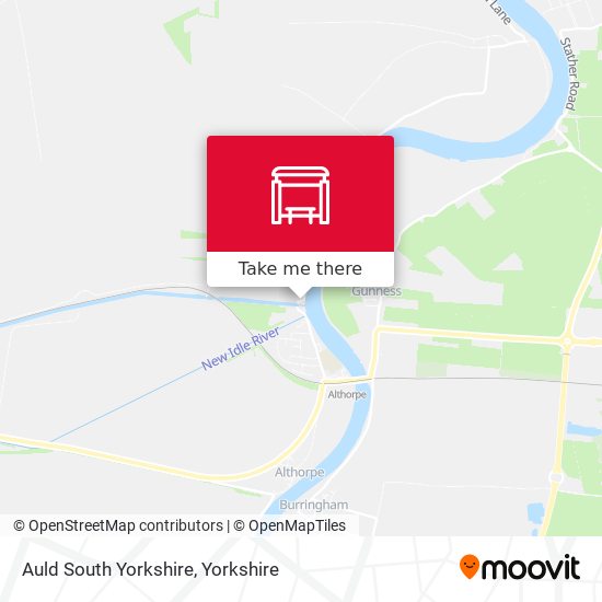Auld South Yorkshire map
