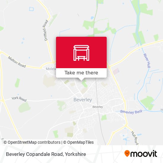 Beverley Copandale Road map