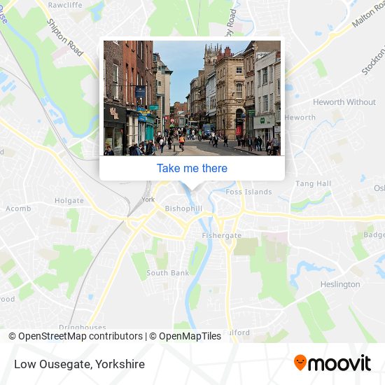 Low Ousegate map