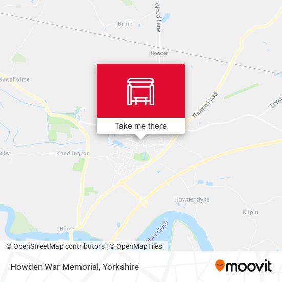 Howden War Memorial map